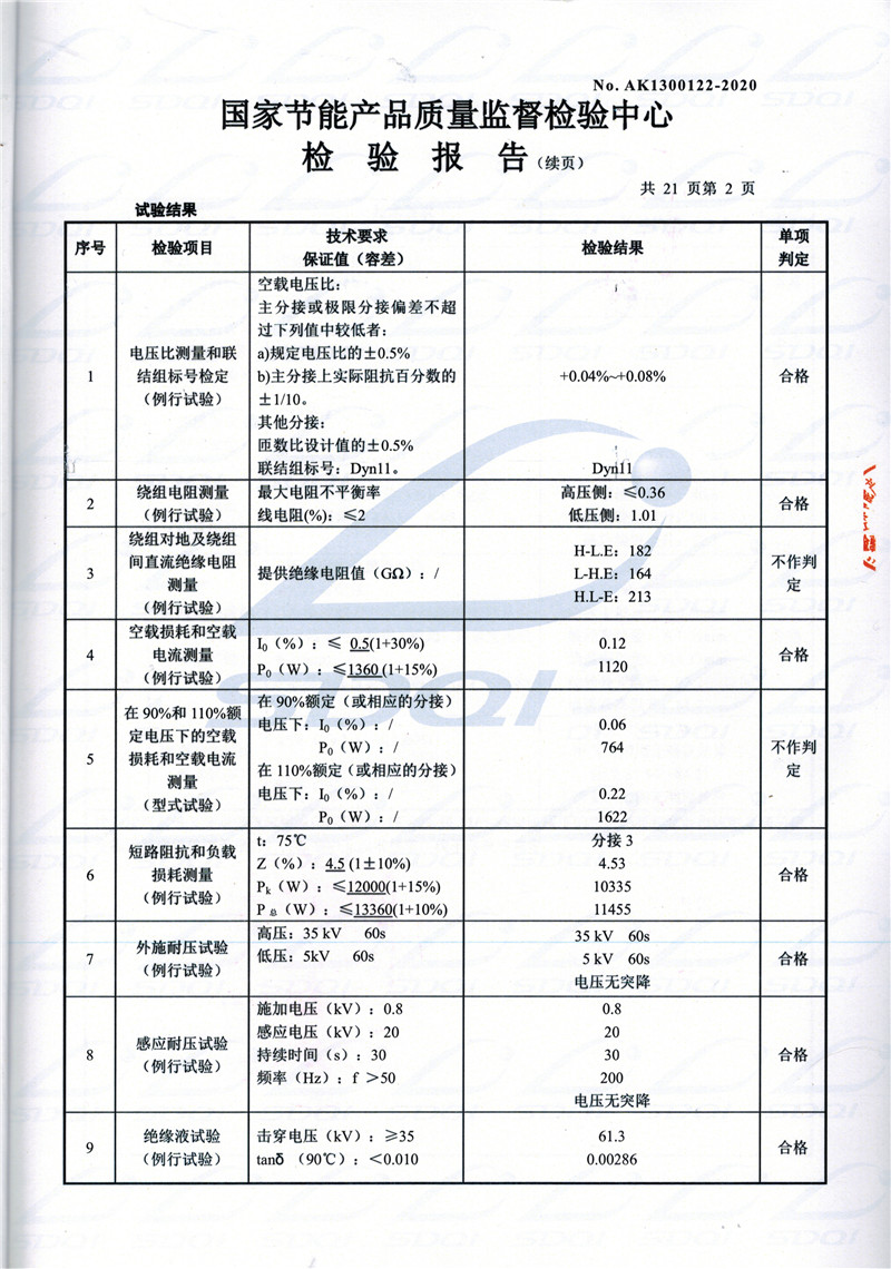 高低压试验报告-S11-1250宿州宿州宿州油浸式变压器-2.jpg